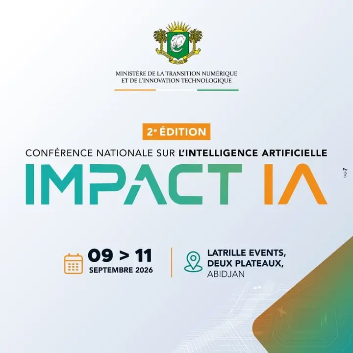 Affiche officielle de la 2e édition d'IMPACT IA, du 9 au 11 septembre 2026.